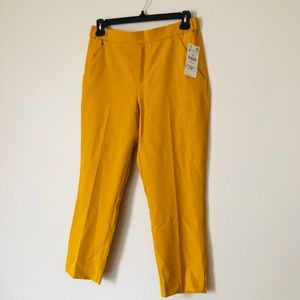 Zara Yellow Ankle Pants